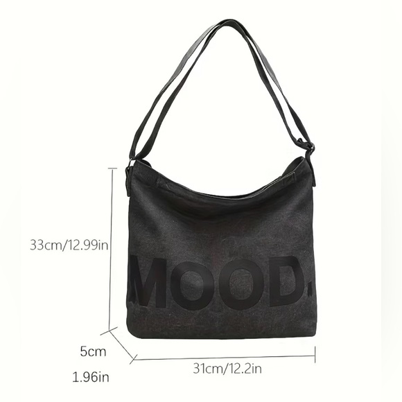 “MOOD” Multifunctional Tote Travel Messenger Bag Made of Canvas- olive green - Picture 4 of 4